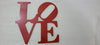 LOVE Red Metal Wall Sign – Made in USA Home & Garden Decor
