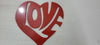 LOVE Red Metal Wall Sign – Made in USA Home & Garden Decor