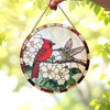 Black Cat & Book Stained Glass Suncatcher – Gothic Window Hanging, Librarian & Book Lover Decor