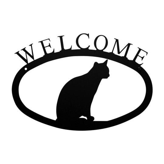 Cat Welcome Sign – Made in USA Outdoor Garden & Home Decor (3 Styles)